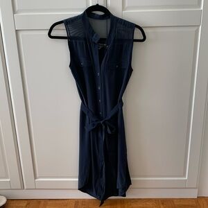 Club Monaco navy silk dress, size 0